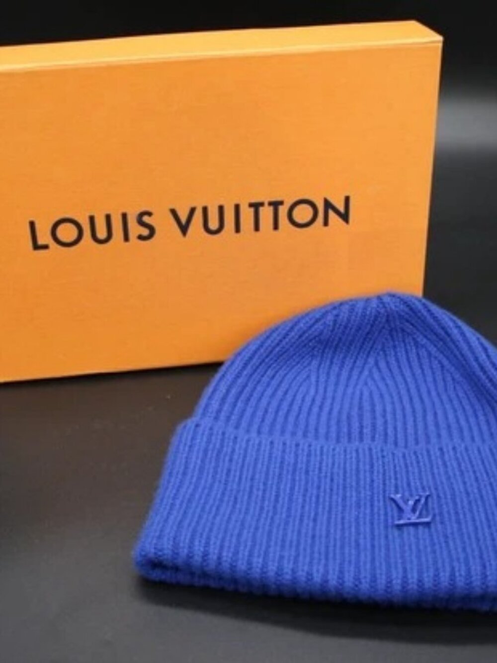 Louis Vuitton Hat Beanie LV Ahead Blue Cashmere